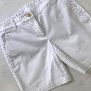 Talbots white chino Weekend shorts size 2